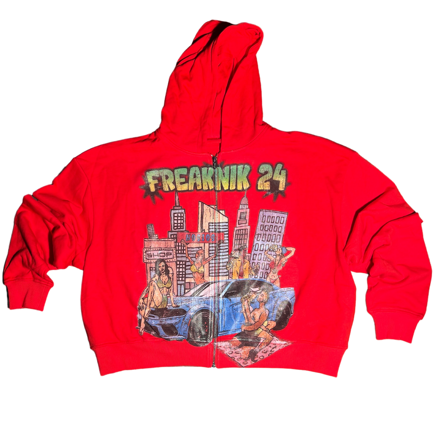 RED FREAKNIK CROPPED ZU