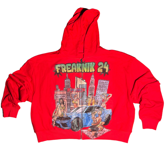 RED FREAKNIK CROPPED ZU